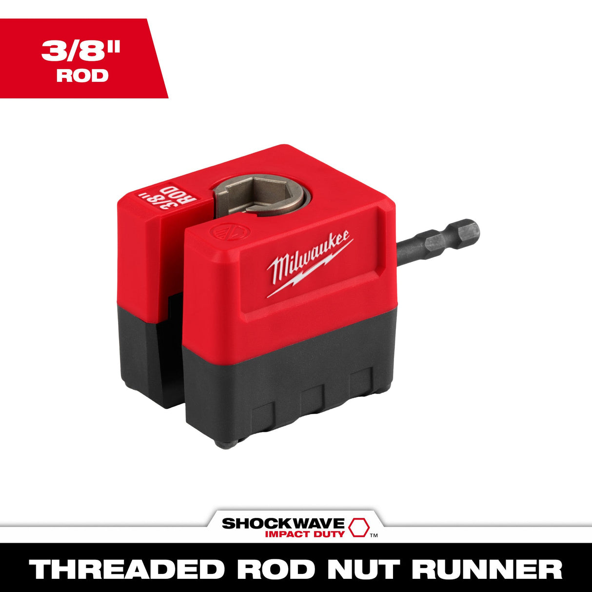 Milwaukee 48 - 32 - 2391 SHOCKWAVE™ Impact Duty 3/8" Threaded Rod Nut Runner - Mississauga Hardware Centre Inc