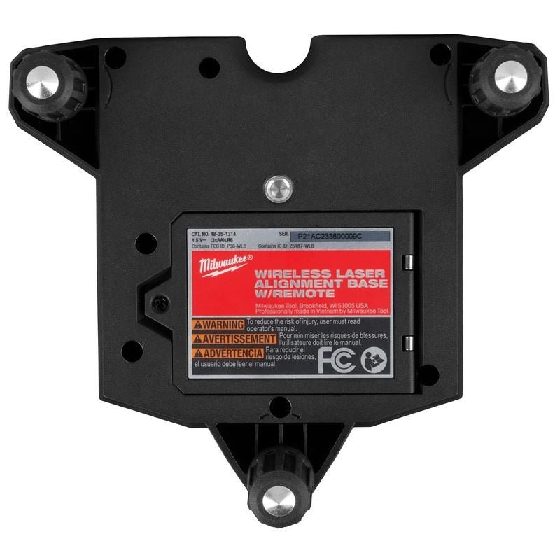 Milwaukee 48 - 35 - 1314 WIRELESS LASER ALIGNMENT BASE W/ REMOTE - Mississauga Hardware Centre Inc
