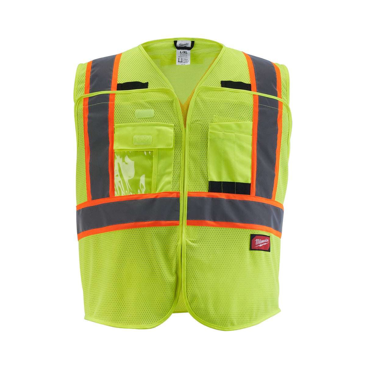 Milwaukee 48 - 73 - 5172 Class 2 Breakaway High Visibility Yellow Mesh Safety Vest - L/XL (CSA) - Mississauga Hardware Centre Inc