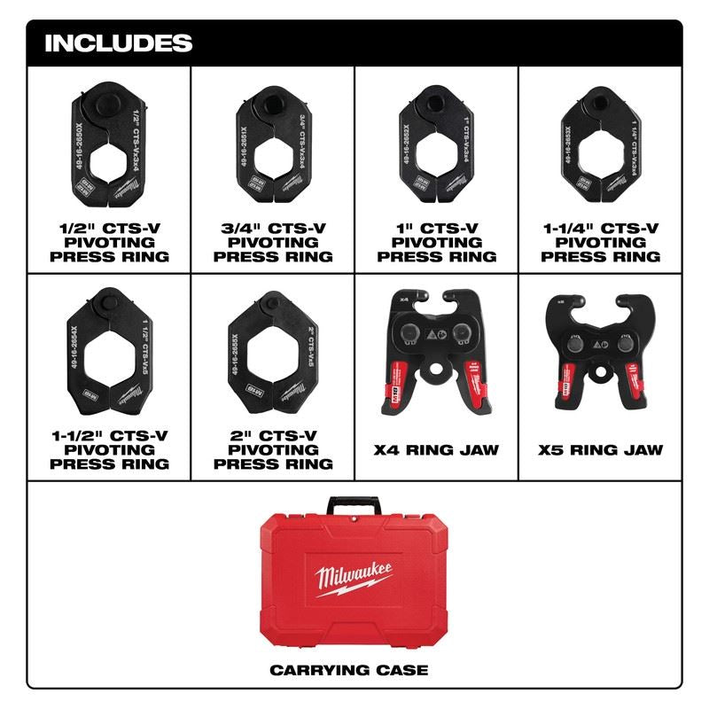 Milwaukee 49 - 16 - 2692X CTS - V Pivoting Press Rings Kit - Mississauga Hardware Centre Inc
