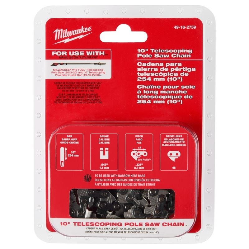 Milwaukee 49 - 16 - 2759 10in Telescoping Pole Saw Chain - Mississauga Hardware Centre Inc