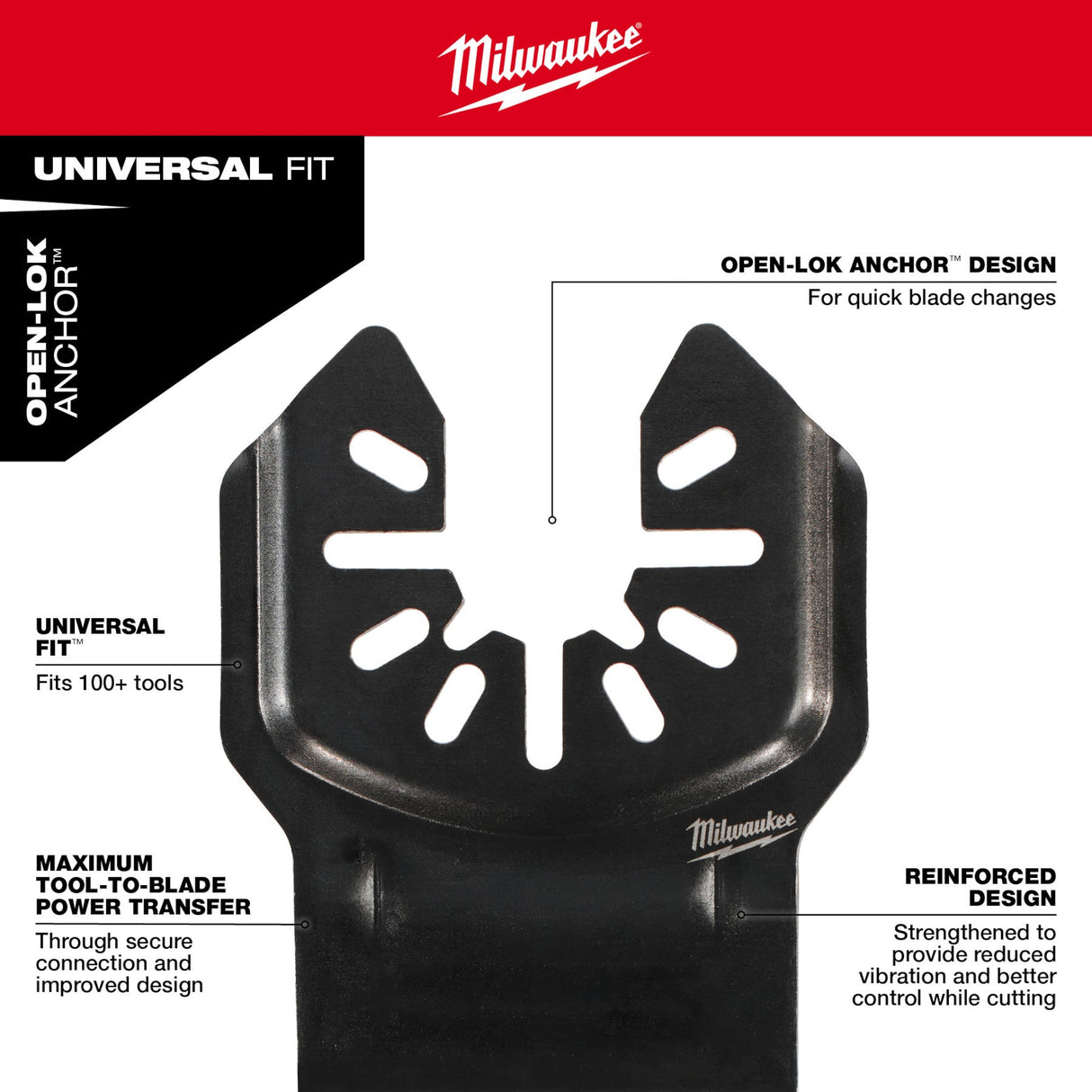 Milwaukee 49 - 25 - 2251 OPEN - LOK™ DIAMOND MAX™ Diamond Grit Grout Removal Multi - Tool Plunge Blade - Mississauga Hardware Centre Inc