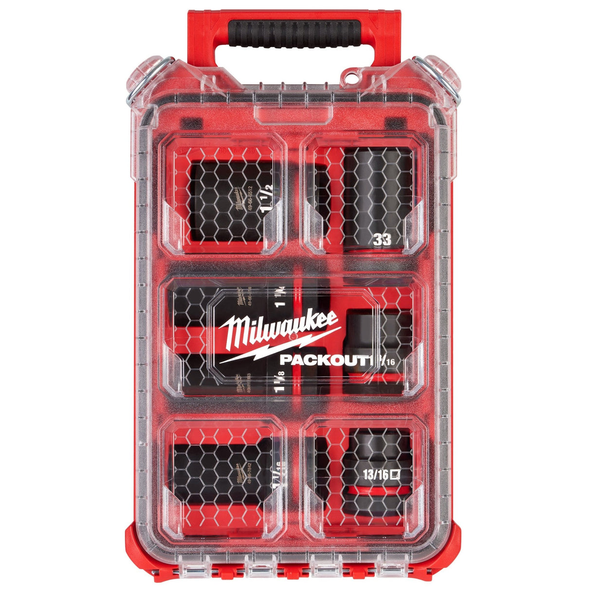 Milwaukee 49 - 66 - 7840 SHOCKWAVE Impact Duty™ 1” Drive 7PC MM & SAE Wheel Service Socket PACKOUT™ Set - Mississauga Hardware Centre Inc