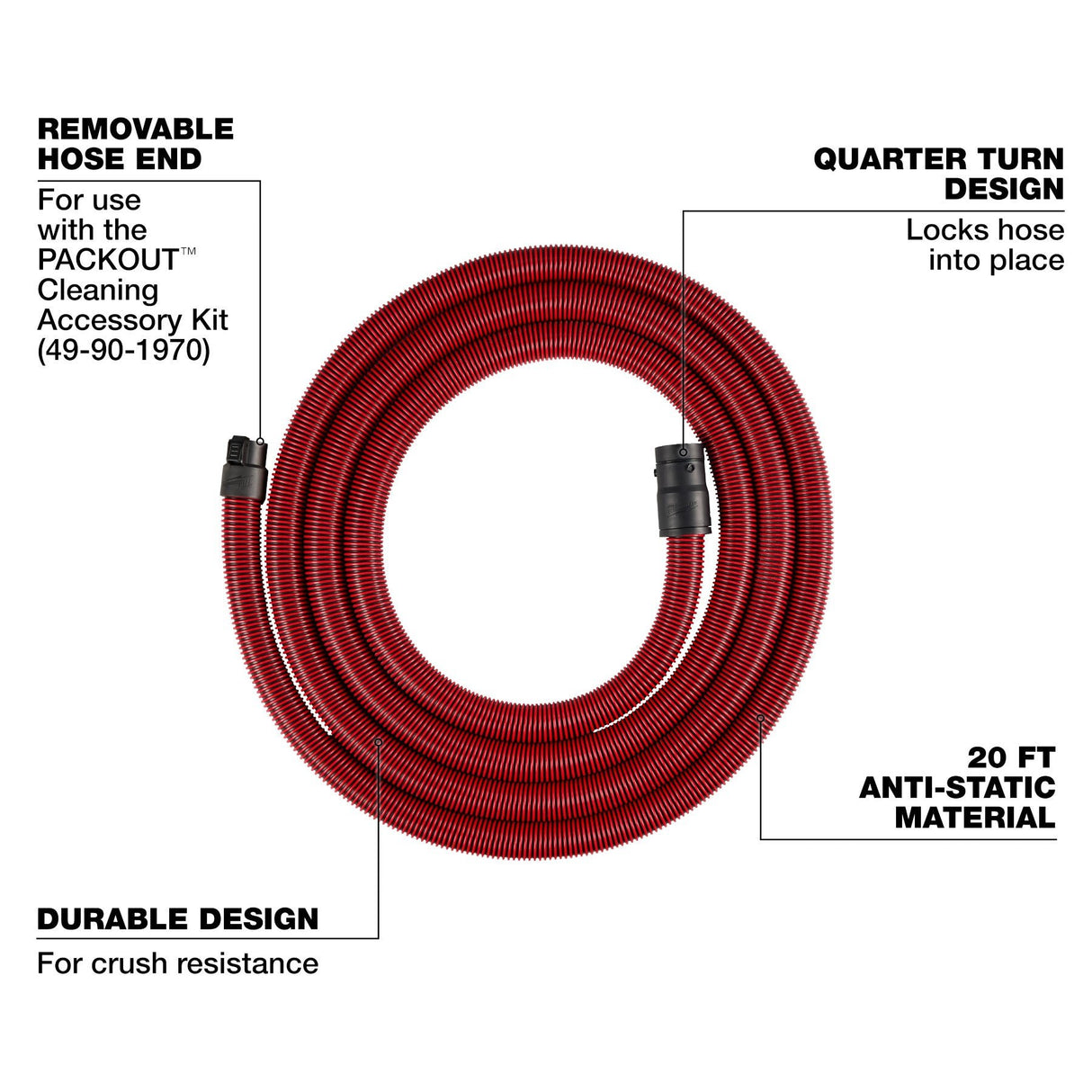 Milwaukee 49 - 90 - 1971 20' Accessory Hose - Mississauga Hardware Centre Inc