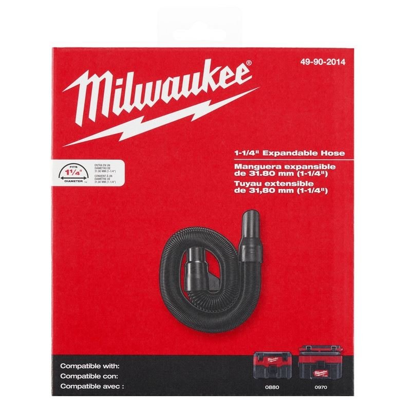 Milwaukee 49 - 90 - 2014 1 - 1/4in x 2ft to 6ft Expandable Hose - Mississauga Hardware Centre Inc