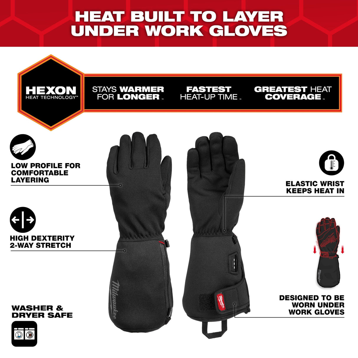 Milwaukee Heated Winter Glove Liner - Mississauga Hardware Centre Inc