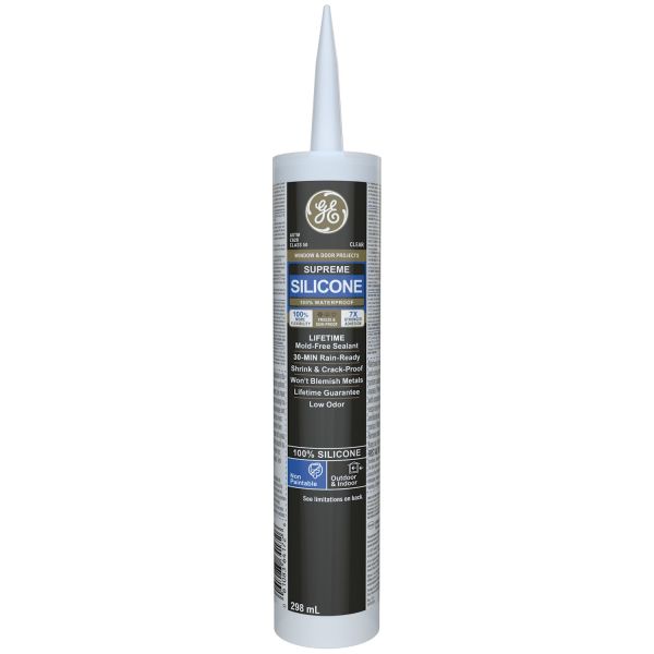 GE 300ml Supreme Silicone Window & Door Sealant - Clear