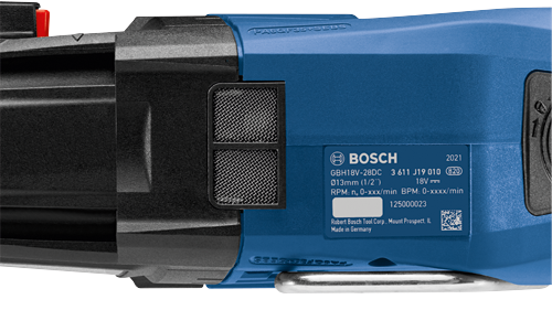 Bosch GBH18V-28DCK24 18V Brushless Connected-Ready SDS-plus® Bulldog™ 1-1/8 In. Rotary Hammer Kit with (2) CORE18V 8 Ah High Power Batteries