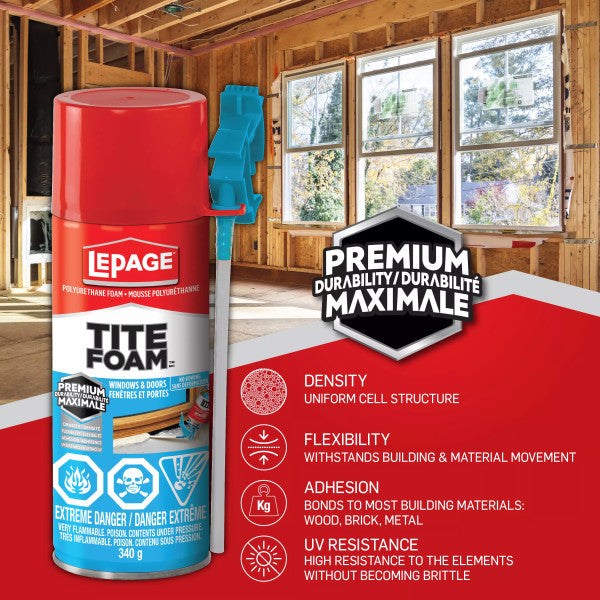 LePage 340g Tite Foam Window & Door Insulating Foam Sealant