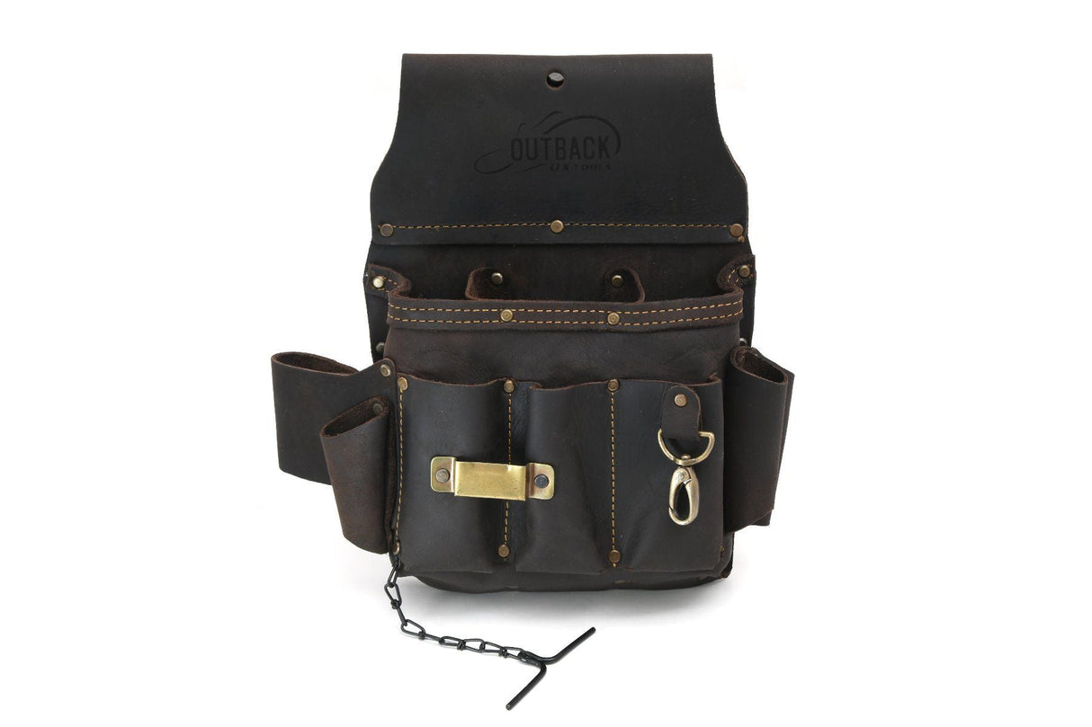 OX P263402 PRO ELECTRICIANS POUCH, OIL TANNED LEATHER - Mississauga Hardware Centre Inc