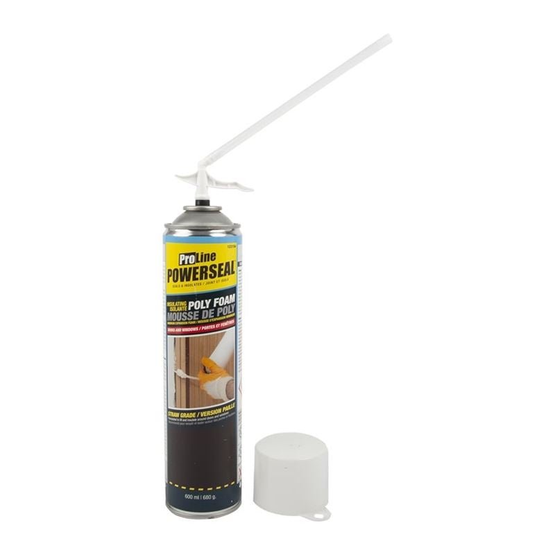POWERSEAL 123154 WINDOW and DOOR FOAM SEALANT WITH STRAW - 680G - Mississauga Hardware Centre Inc