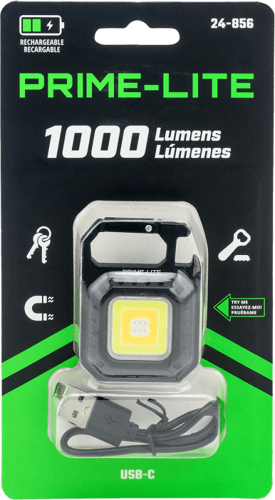 Prime - Lite 1000 Lumen Pocket Carabiner Light - Mississauga Hardware Centre Inc