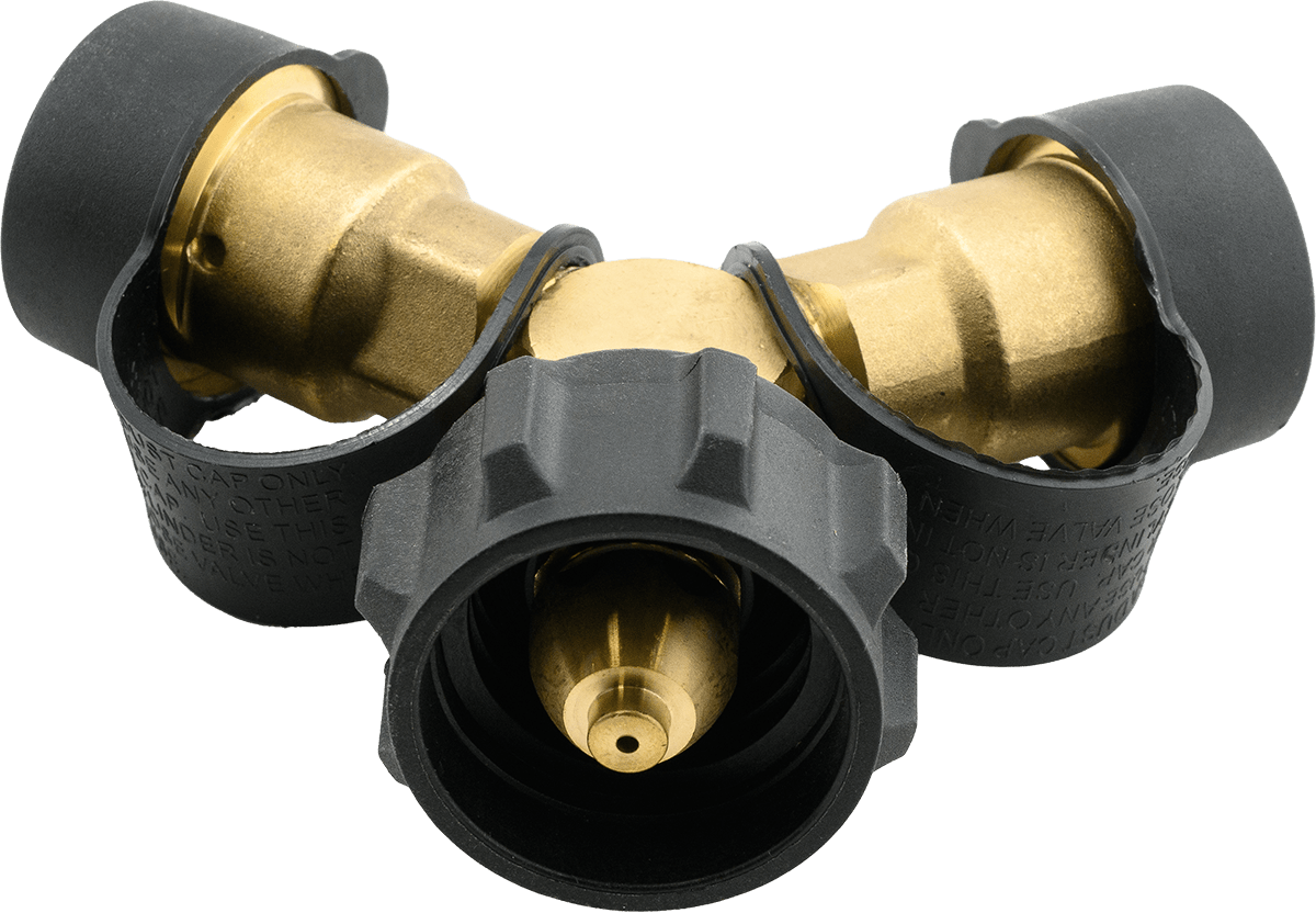 PRIMEGRIP 88 - 116 Propane Tank Y - Splitter - Mississauga Hardware Centre Inc
