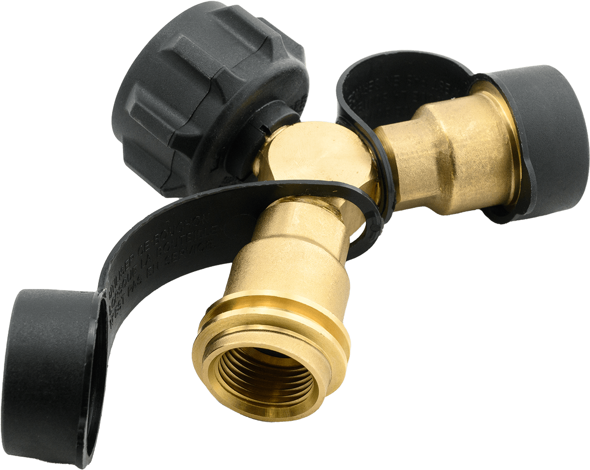 PRIMEGRIP 88 - 116 Propane Tank Y - Splitter - Mississauga Hardware Centre Inc