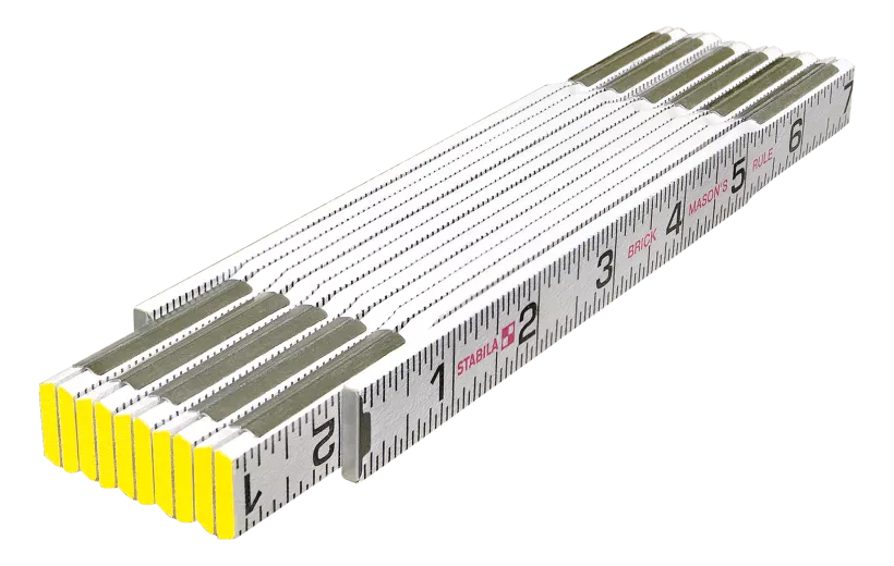 STABILA 80001 Type 600 Folding Rulers Mason's (1/16ths, both edges, outside) | inch/inch