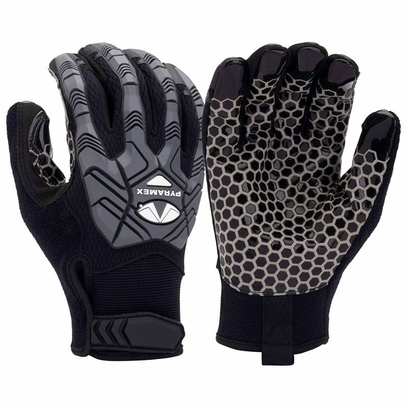 PYRAMEX GL203HT SYNTHETIC LEATHER SILICONE PALM WORK GLOVE - Mississauga Hardware Centre Inc