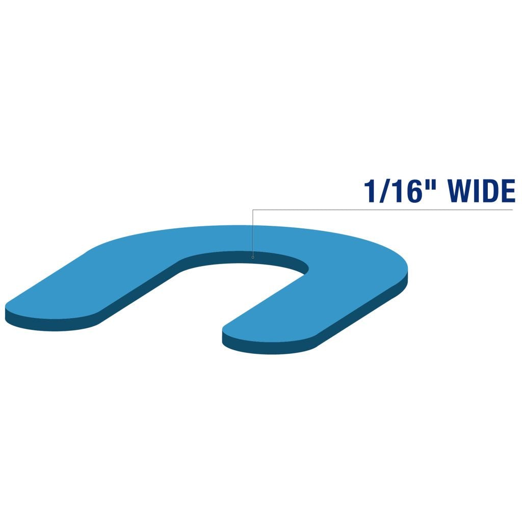 QEP 10320 1/16" Horseshoe Shims - 200 Qty - Mississauga Hardware Centre Inc