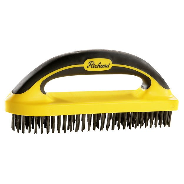 RICHARD 03280 1 1/8 IN. X 2 1/4 IN. MINI WIRE BRUSH, STAINLESS STEEL - Mississauga Hardware Centre IncRichard03280