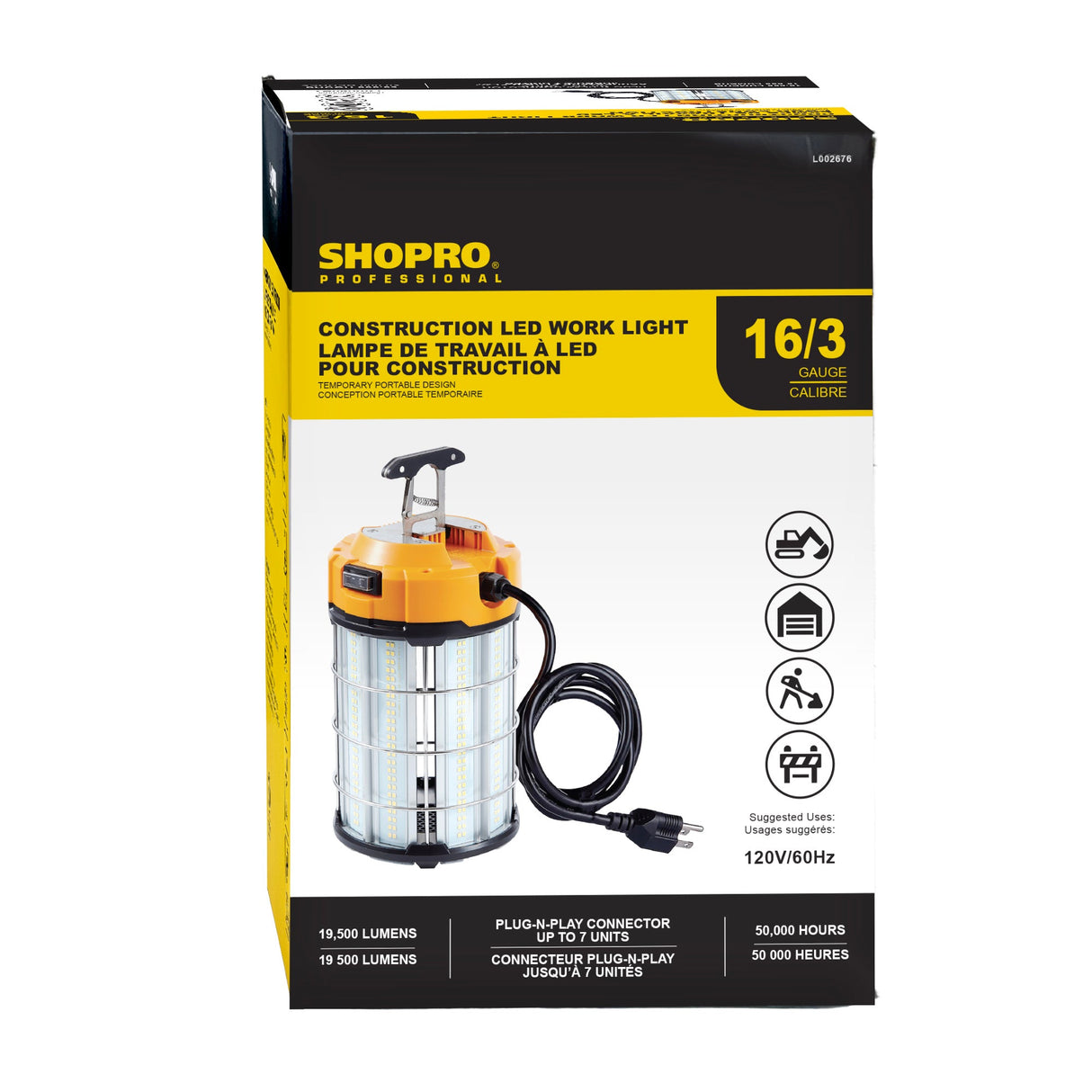 SHOPRO L002675 100W LED Work Light - Mississauga Hardware Centre Inc