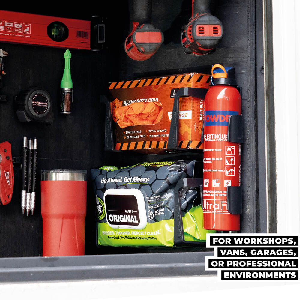 StealthMount OM-WH-BLK-2 Wipe Holder (2 Pack) Black