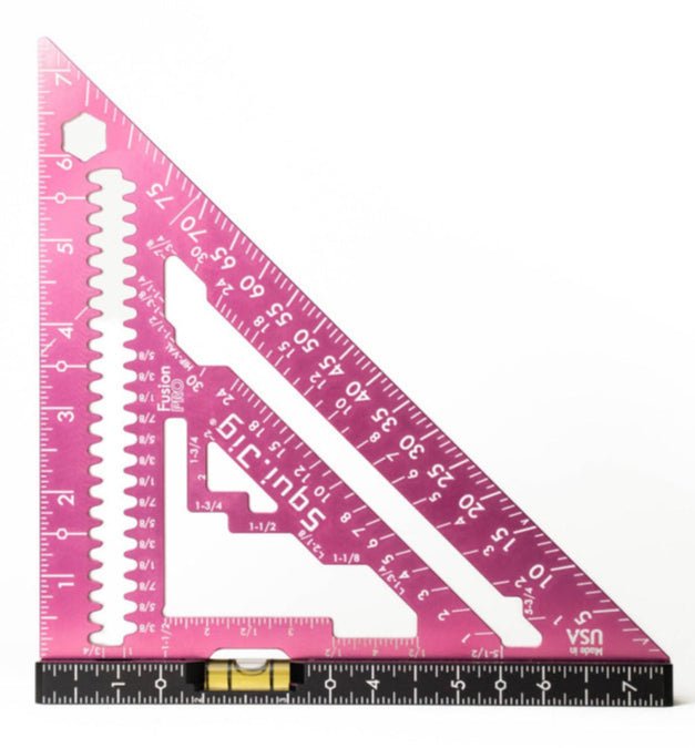 Squi.Jig Fusion Pro 7.5" Rafter Square - Limited Edition Pink - Mississauga Hardware Centre Inc