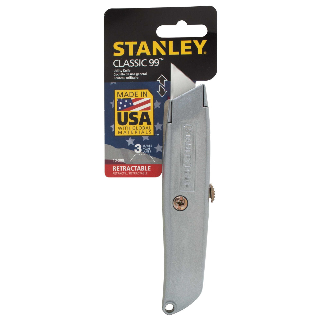 STANLEY 10 - 099 6 in Classic 99® Retractable Utility Knife - Mississauga Hardware Centre Inc
