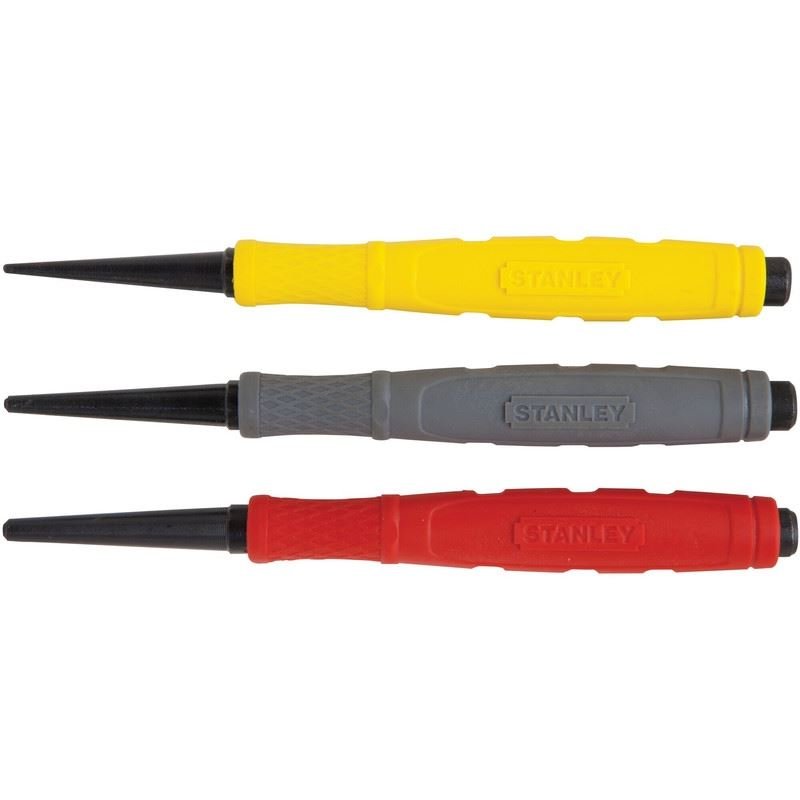 Stanley 58 - 930 Nail Sets Set of 3 (0.8, 1.6, 2.4mm) - Mississauga Hardware Centre Inc