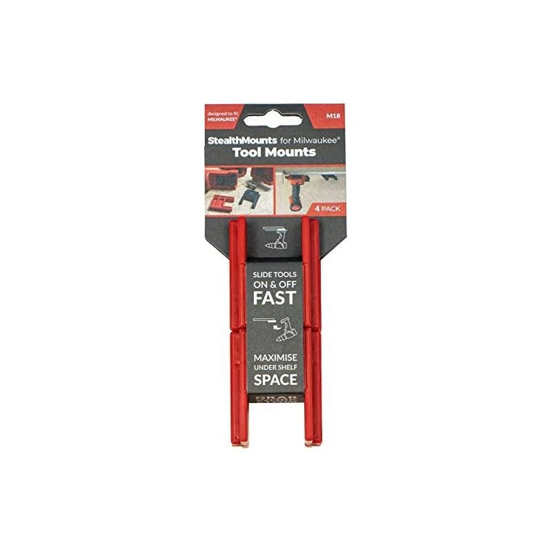 StealthMount - TM - MW18 - RED - 4 - Tool Mount for Milwaukee M18 Tools - Mississauga Hardware Centre Inc