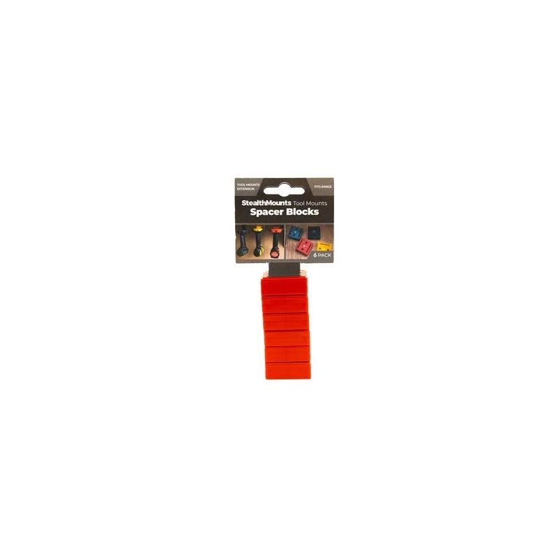 StealthMount - TMSPACE - RED - 6 Tool Mount Universal Spacer Red - Mississauga Hardware Centre Inc