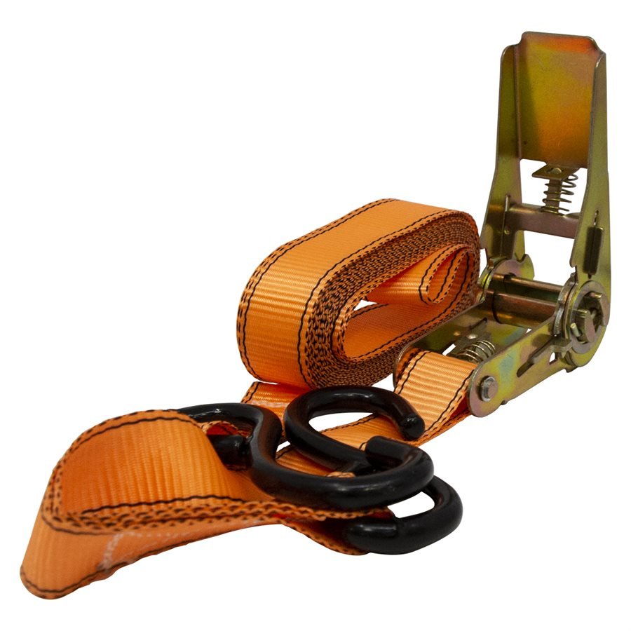 STINSON 406391 Tie Down Ratchet Strap With S - Hooks 1in x 14ft 400lb - Mississauga Hardware Centre Inc