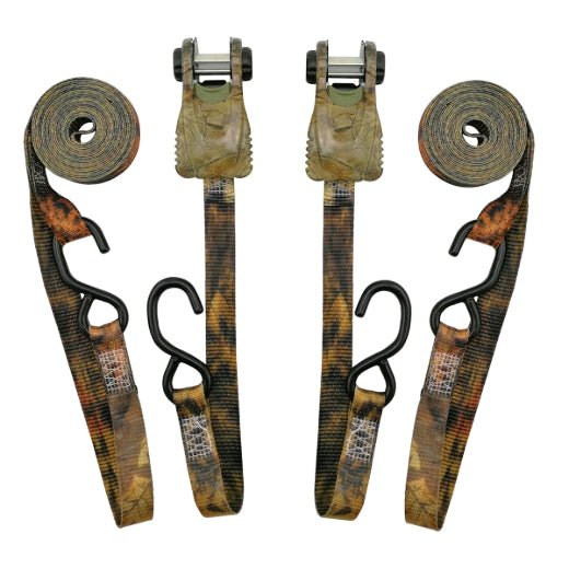 Stinson Cargo 406178 2PK Tie Down Ratchet 1in x 15ft 500lb Camouflage - Mississauga Hardware Centre Inc