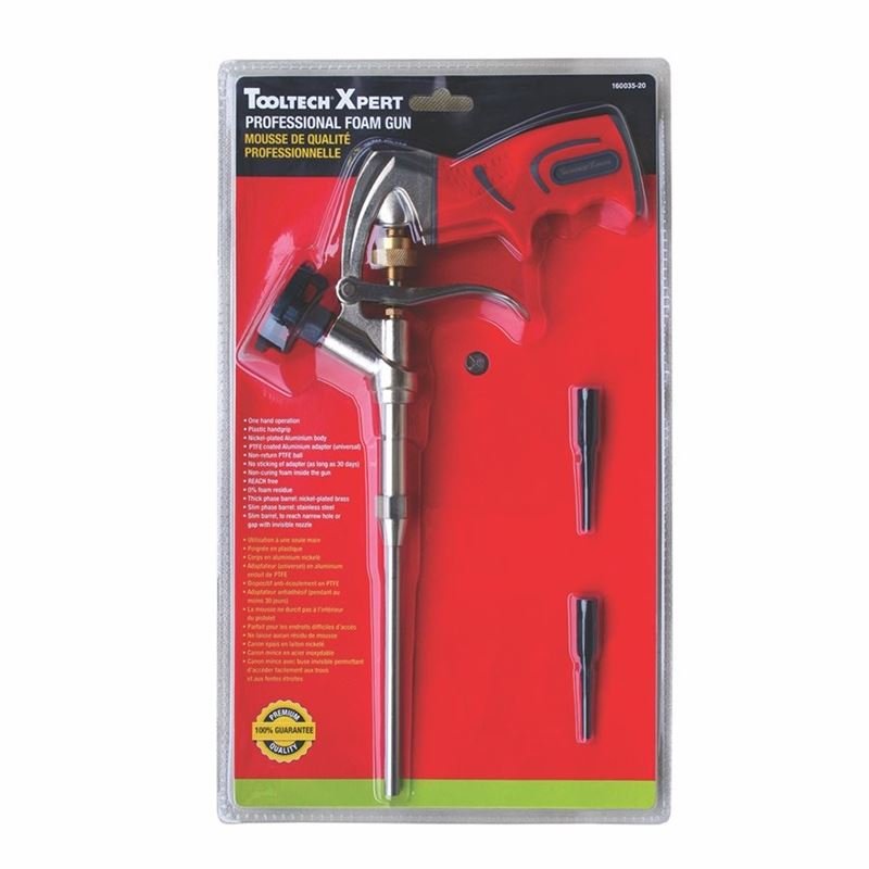 TOOLTECH 160035 - 20 PRO FOAM DISPENSING GUN WITH SLIM BARREL 13in - Mississauga Hardware Centre Inc