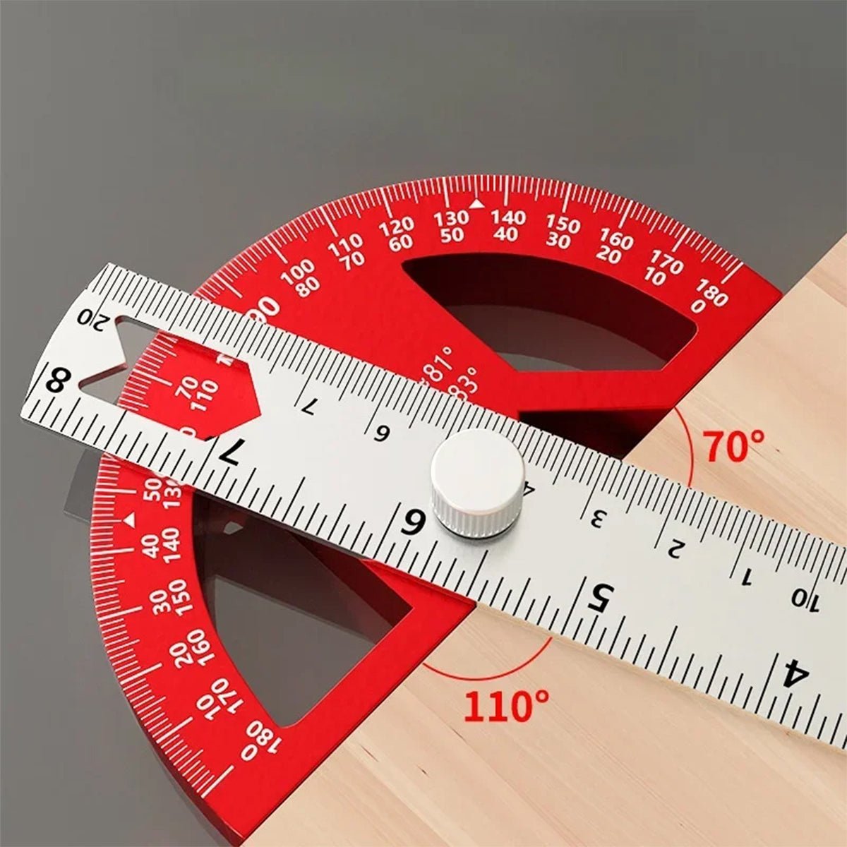 Tooltech Multi - Angle 8" Marking Ruler T - shaped - Mississauga Hardware Centre Inc