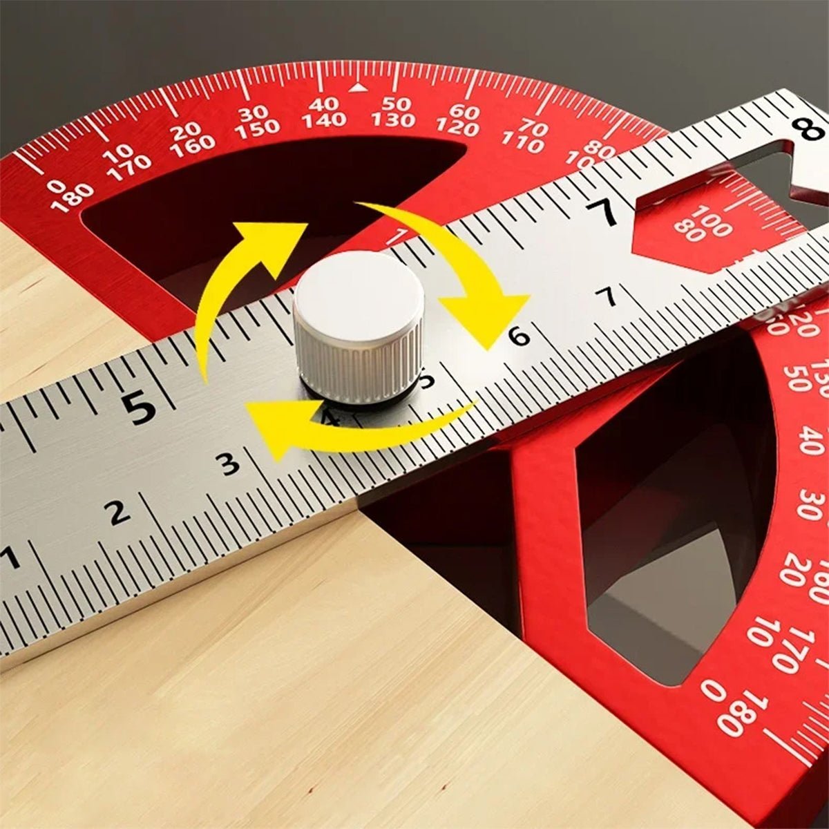 Tooltech Multi - Angle 8" Marking Ruler T - shaped - Mississauga Hardware Centre Inc