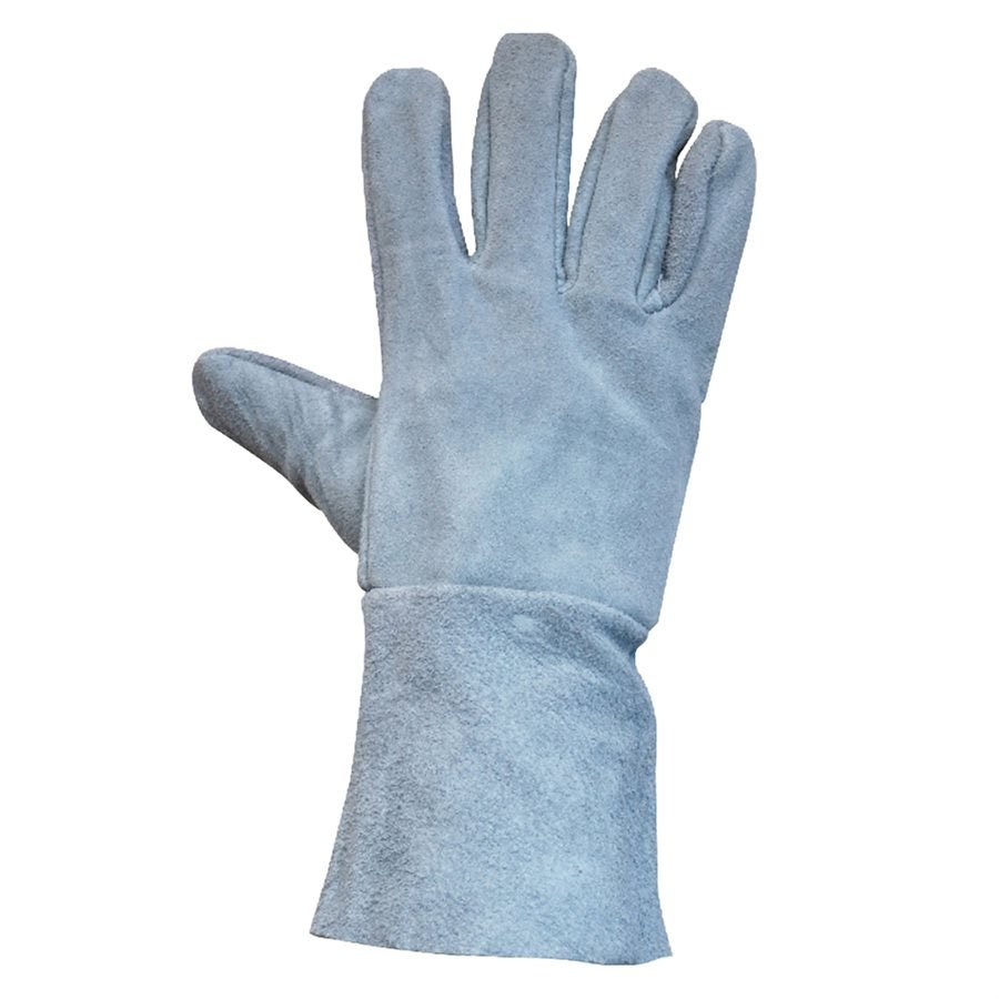 Toolway 105536 Leather Welders Gloves Gray Long Cuff - Mississauga Hardware Centre Inc