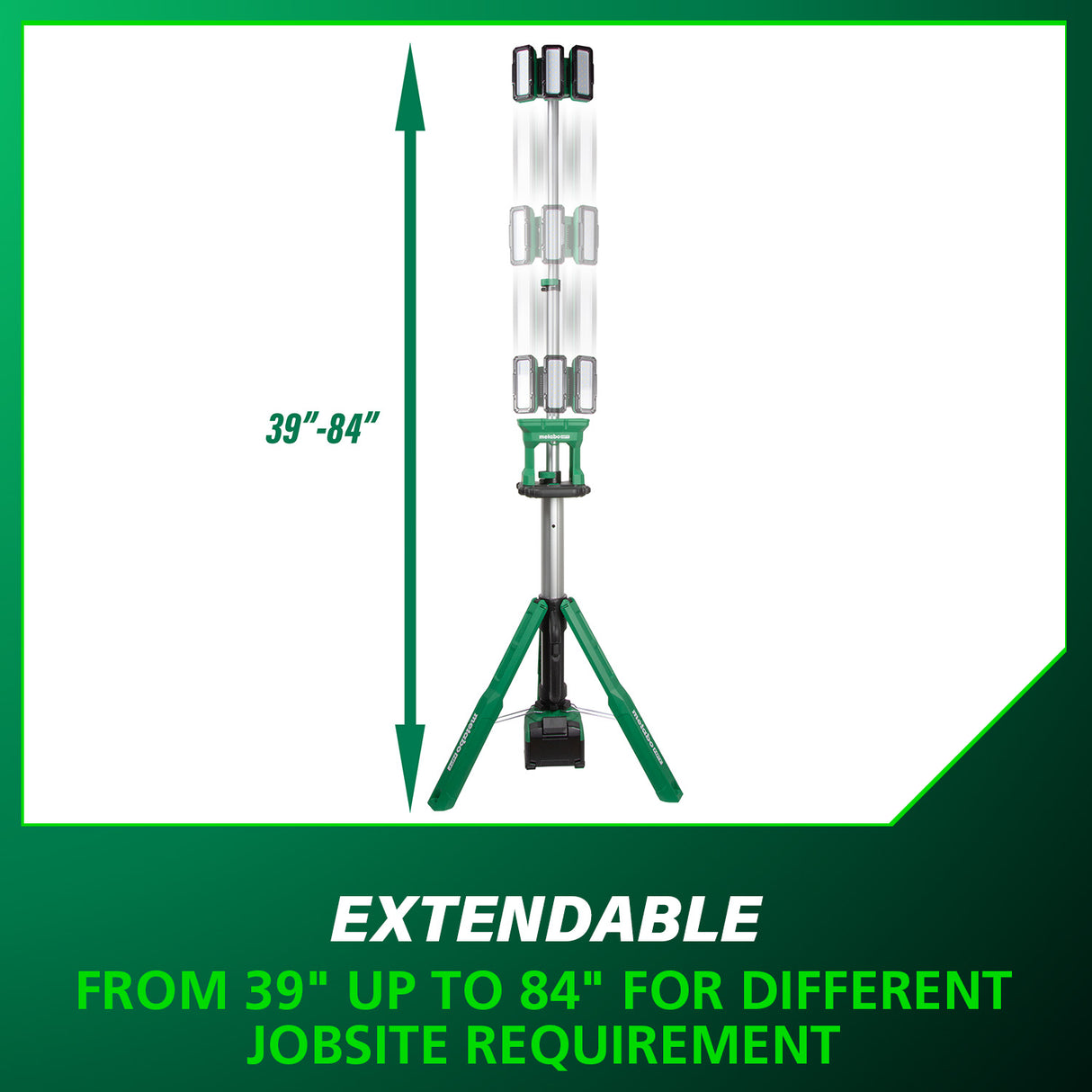 metabo HPT UB18DGQ4M 18V MultiVolt™ Cordless 4,000 Lumen LED Tripod Site Light (Tool Body Only)