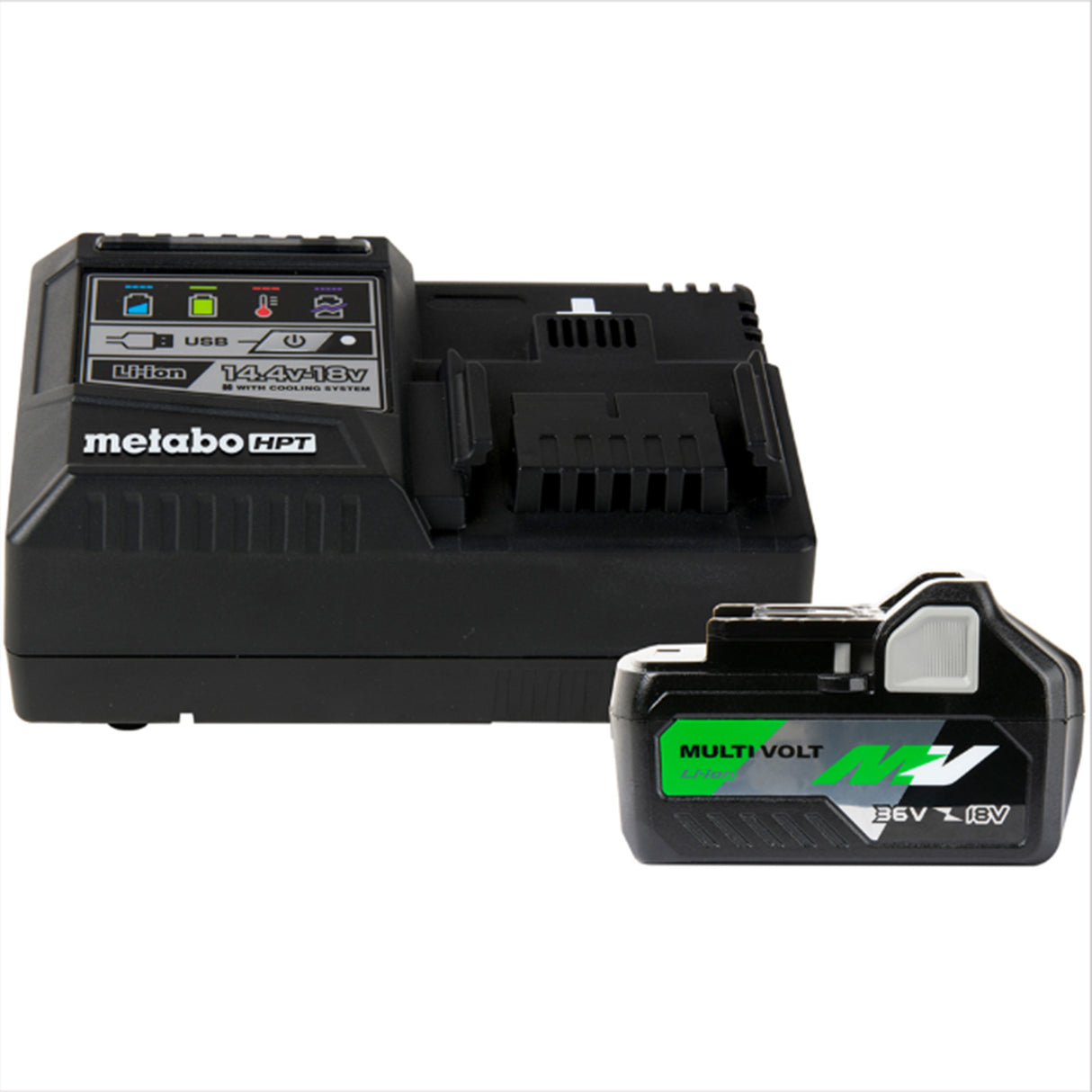 metabo HPT UC18YSL3QCYM 36V/18V MultiVolt™ Lithium Ion Slide Battery and Charger Starter Kit