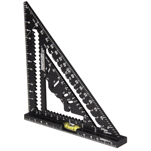 JOHNSON 7-1/4" Johnny Square® MACH-1™ Smart Mark™ Rafter Square with Level Vial