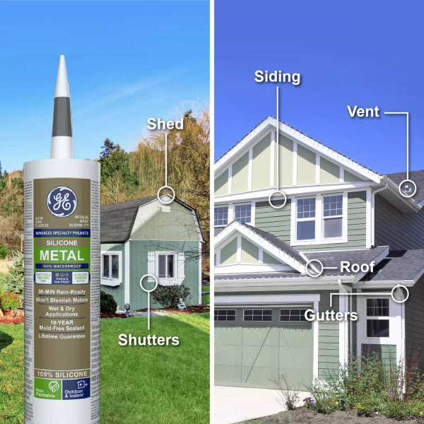 GE 300ml Metal Silicone - Metallic Gray