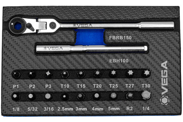 VEGA FBRE20 Flexible Head Mag Bit Ratchet Set – 20pc - Mississauga Hardware Centre IncVegaFBRE20