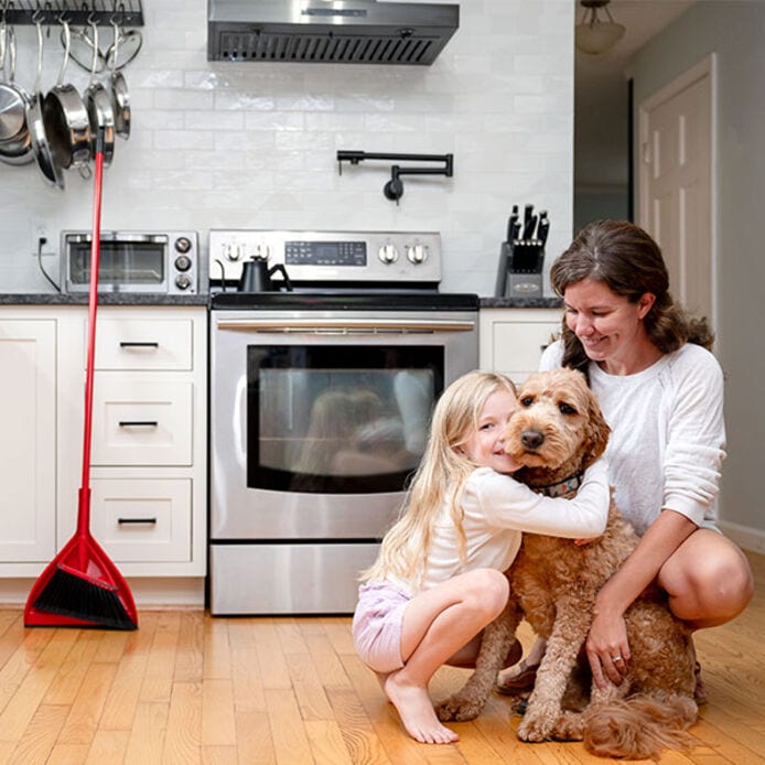 Vileda Oskar® Broom with Dustpan - Mississauga Hardware Centre Inc