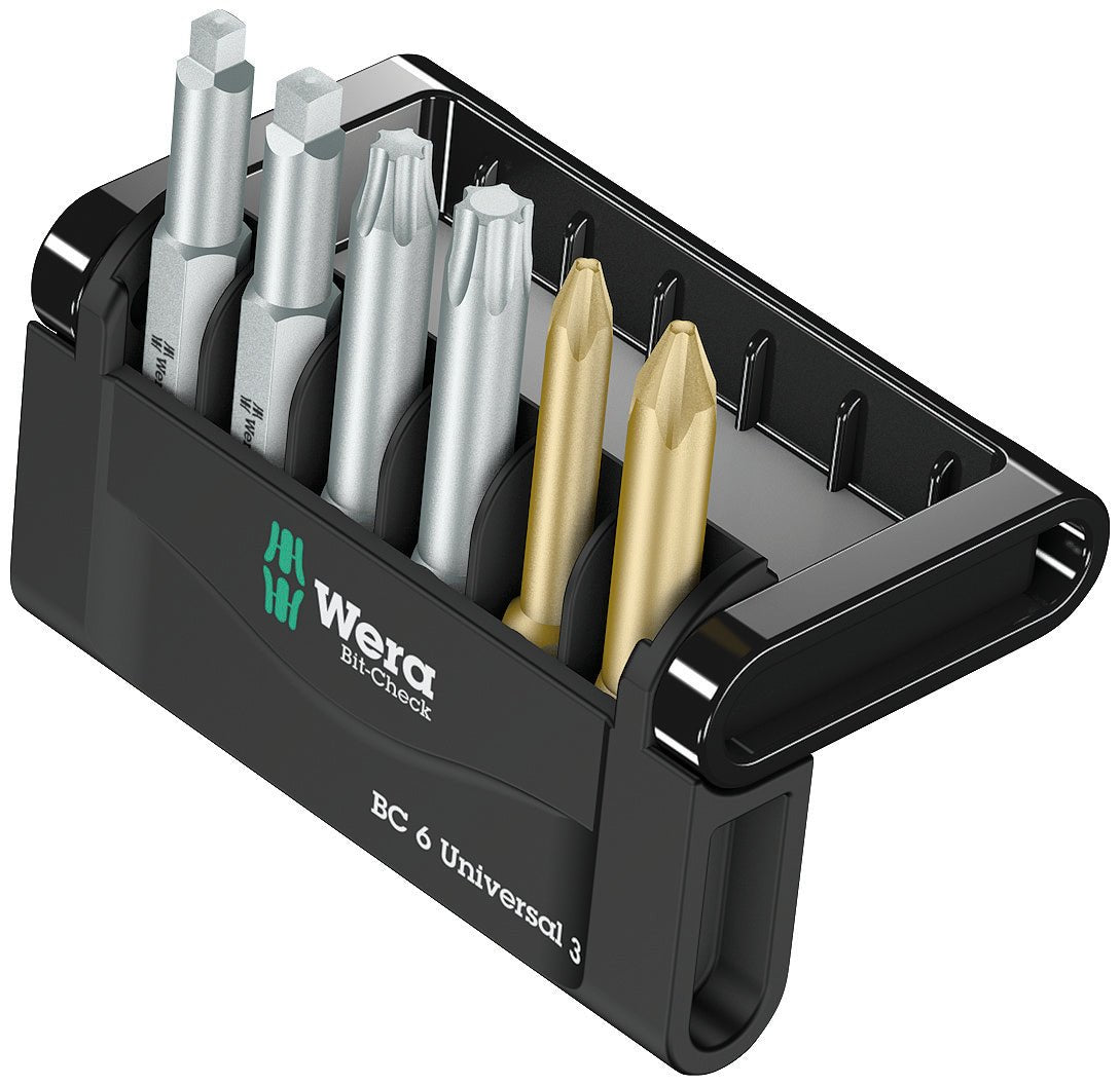 WERA 05136380001 Bit - Check 6 Universal 3, 6 pieces - Mississauga Hardware Centre Inc