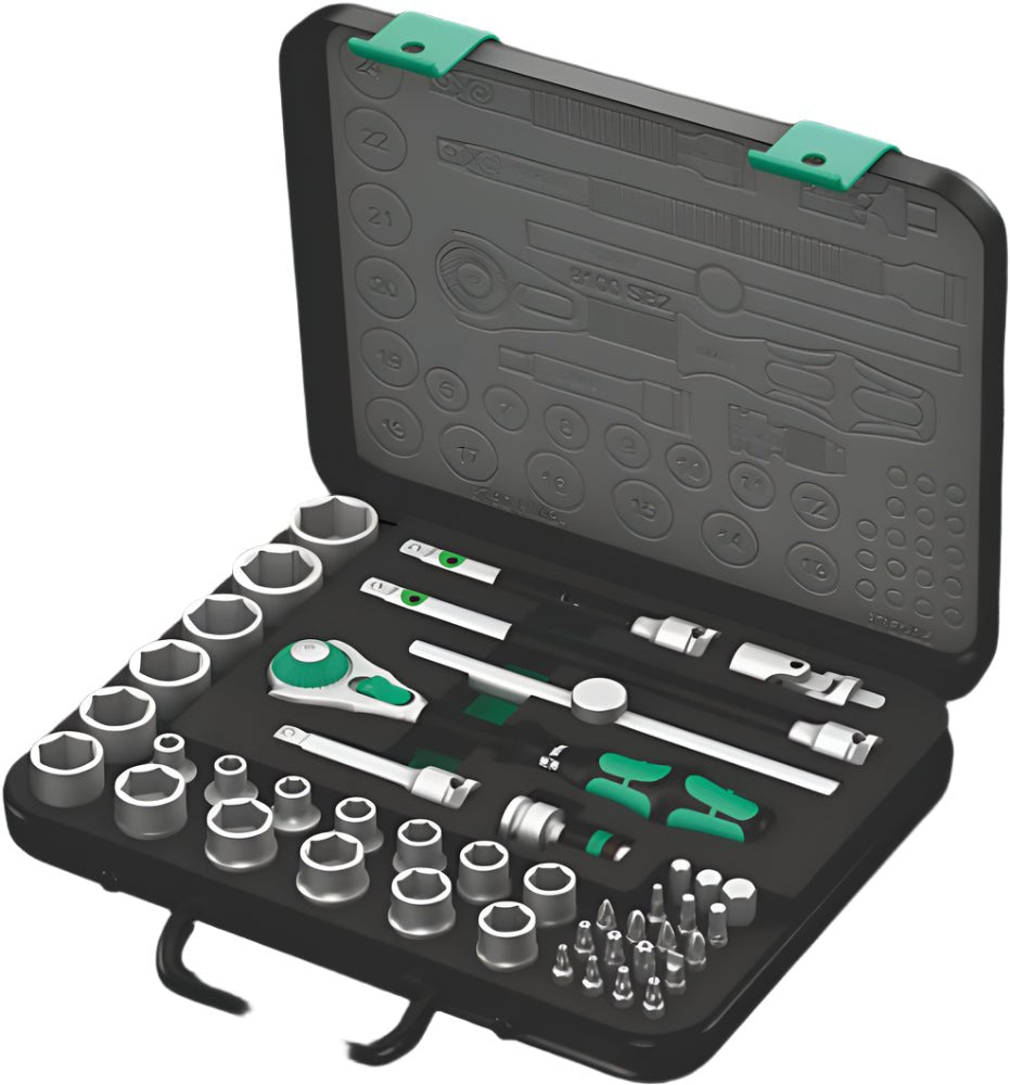 WERA 8100 SB 2 Zyklop Speed Ratchet Set, 3/8" drive, metric, 43 pieces - Mississauga Hardware Centre Inc