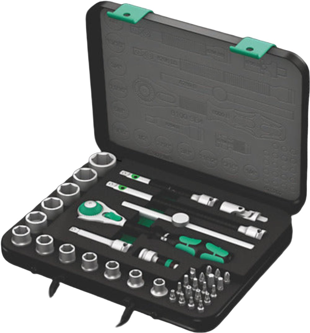 WERA 8100 SB 4 Zyklop Speed Ratchet Set, 3/8" drive, imperial, 38 pieces - Mississauga Hardware Centre Inc