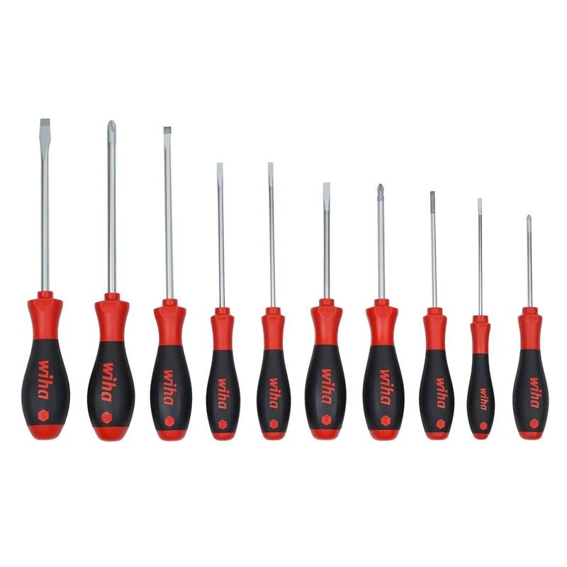 WIHA 30280 10 PIECE SOFTFINISH CUSHION GRIP SCREWDRIVER TRAY SET - Mississauga Hardware Centre Inc