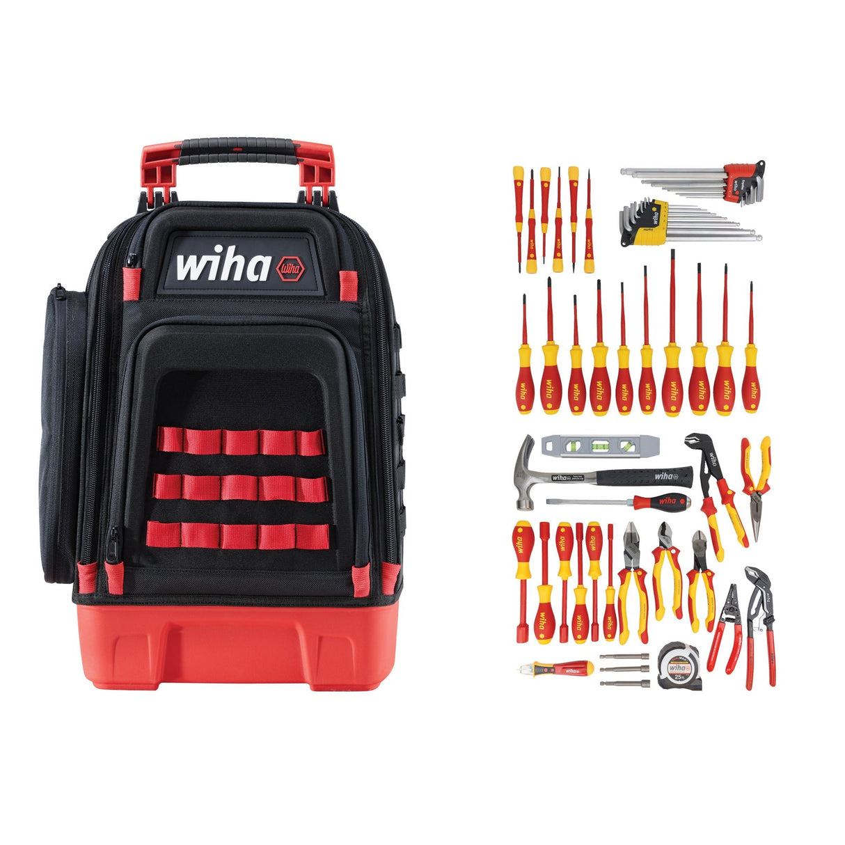 WIHA 91872 59 PIECE MASTER ELECTRICIAN'S INSULATED TOOL KIT IN HEAVY DUTY BACKPACK - Mississauga Hardware Centre Inc