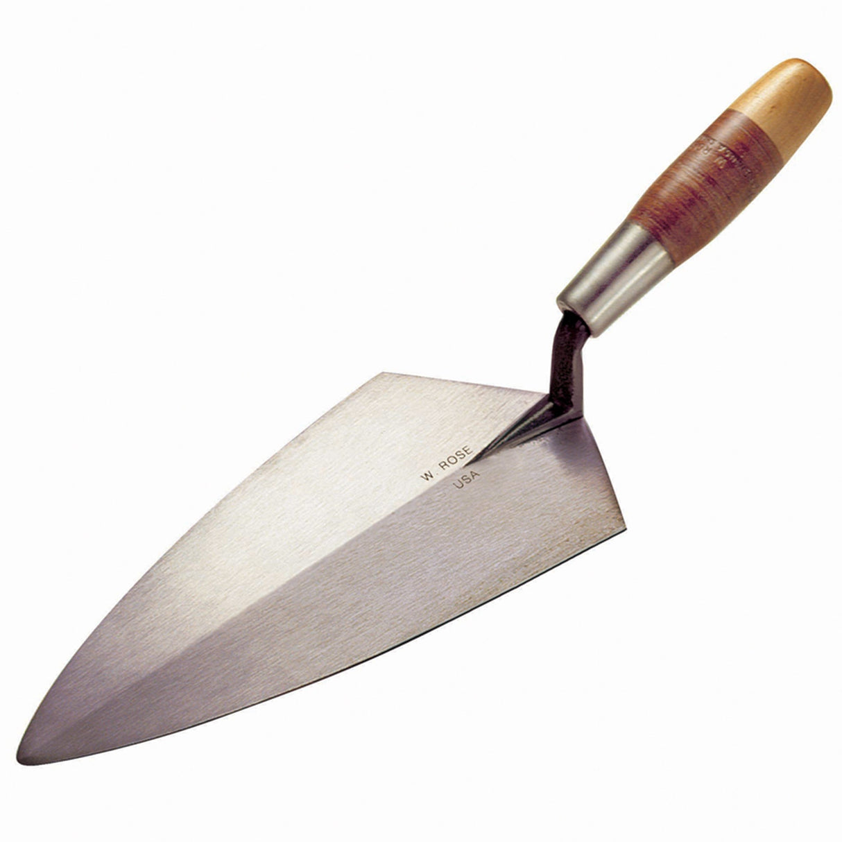 W.Rose 10 - 1/2” Philadelphia Brick Trowel with Leather Handle - Mississauga Hardware Centre Inc