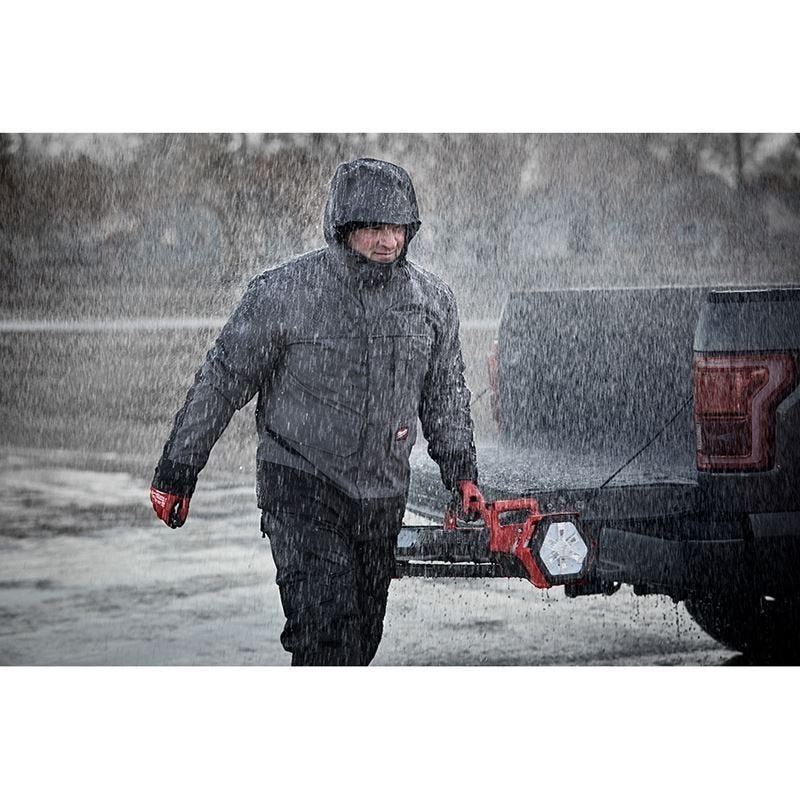 203RN - 21 M12 12 Volt Lithium - Ion Cordless Heated AXIS Layering System with HYDROBREAK Rainshell Kit XL (Gray) - Mississauga Hardware Centre Inc