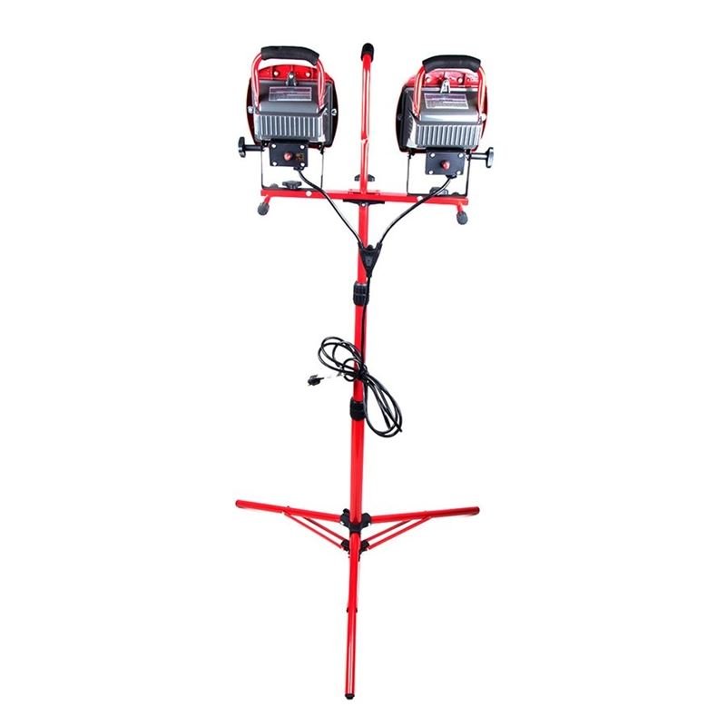 4 - Level Twin Halogen Work Lights w / Adj. Tripod - Mississauga Hardware Centre IncTOOLWAY140512