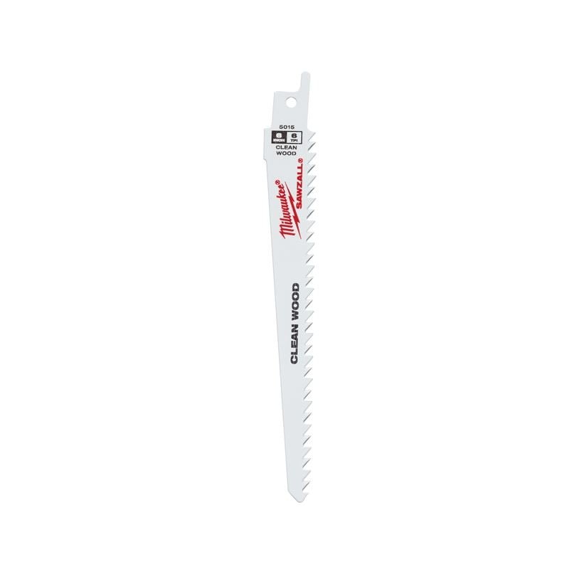 48 - 00 - 5015 6 in. 6 TPI Fleam Ground SAWZALL Blades - 5 Pack - Mississauga Hardware Centre IncMilwaukee48-00-5015